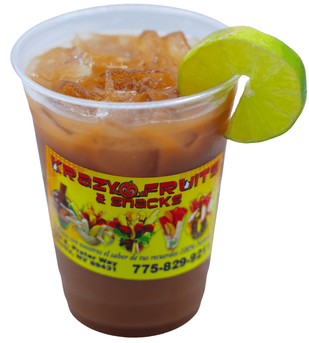 Sugary fermented corn beverage at Krazy Fruits.