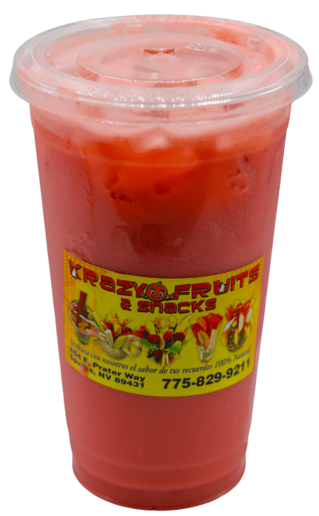 Strawberry juice at Krazy Fruits.