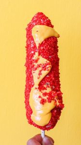 Cheetos elote at Krazy Fruits and Snacks