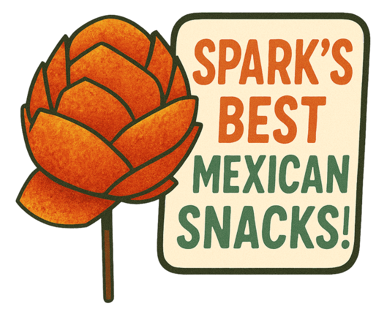 Sparks best mexican snacks icon at Krazy Fruits with a Mango with Tajin