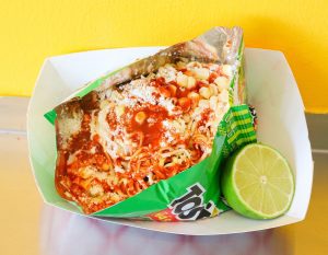 Tosti-Maruchan Ramen on Tostitos? Yup. Tosti-Maruchan is cheesy, spicy, tangy madness in every bite.